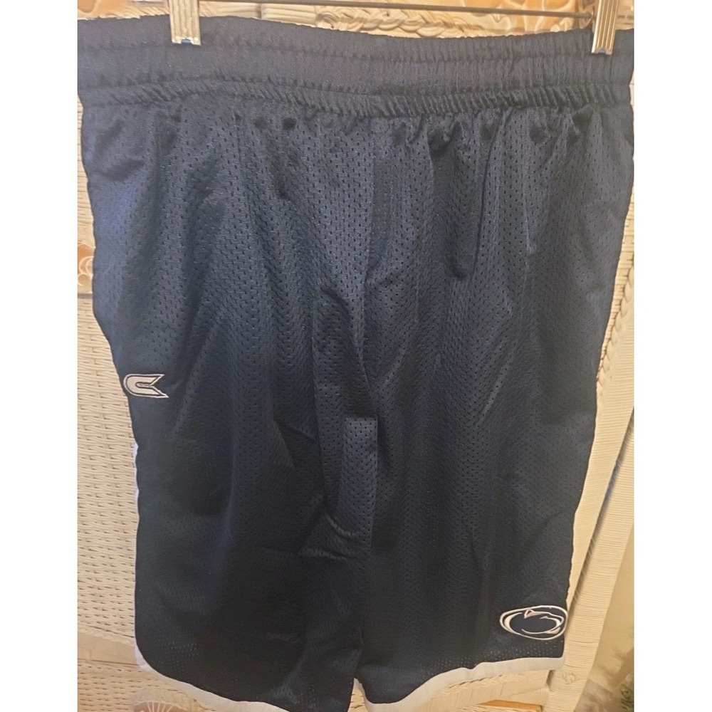 Penn State Unisex Gym Shorts Sz L by Colosseum Navy and White Mint Bball Gym